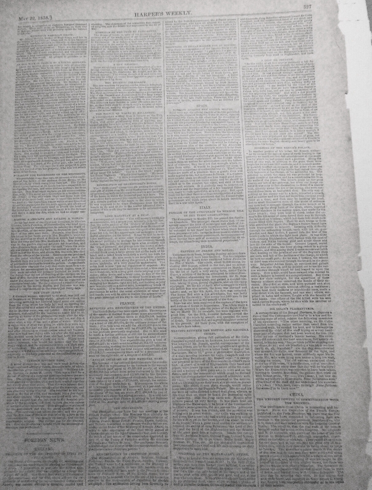 The Boston Common by Winslow Homer. Harper's Weekly, May 22, 1858 Life in Boston