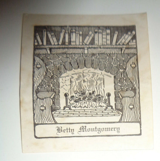 Betty Montgomery Ex Libris Bookplate