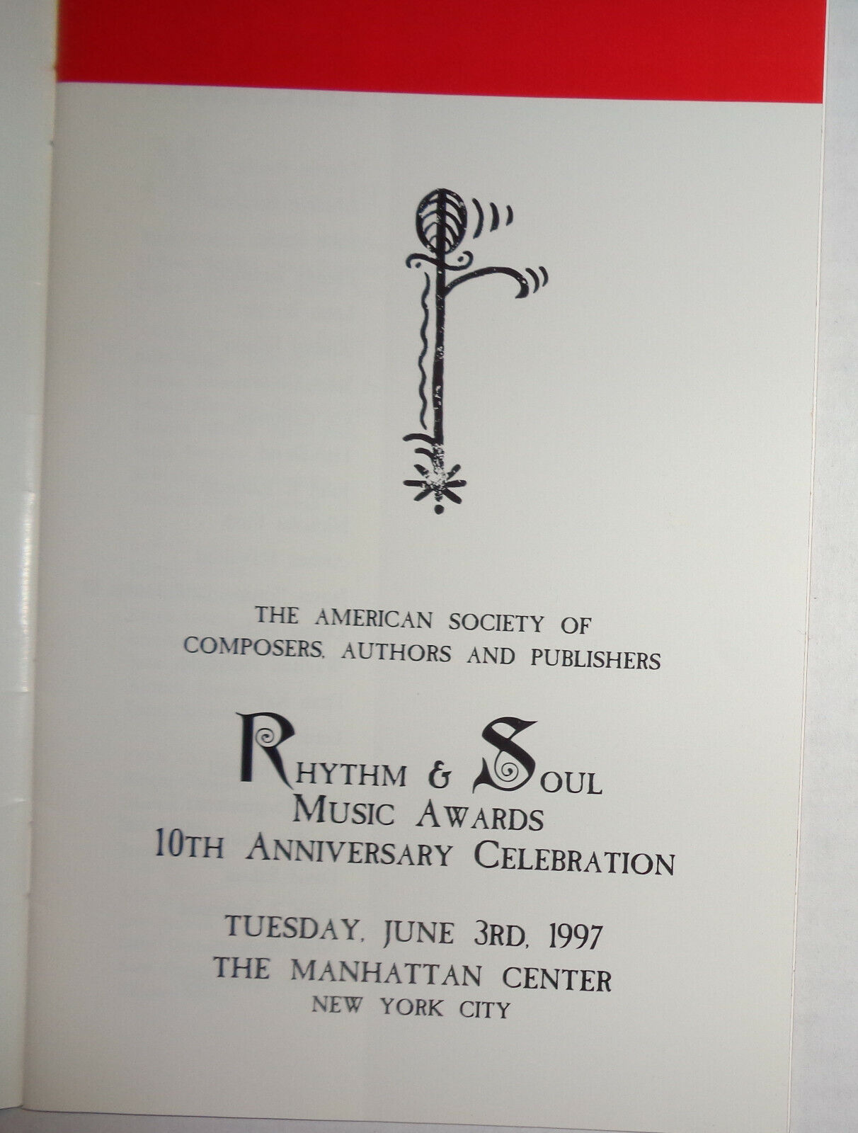 1997 ASCAP Rhythm & Soul Music Awards 10th Anniversary - Souvenir Program