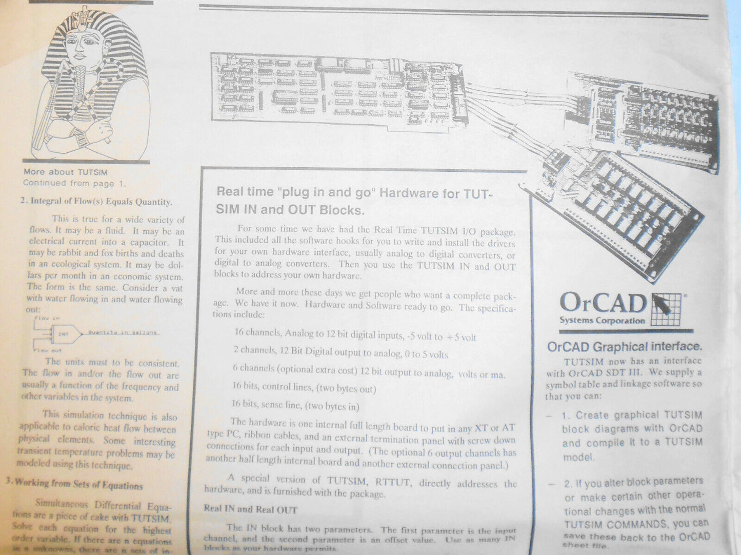 Tut's Blocks, July 1990 - TUTSIM - 1st commercial simulation software for IBM PC