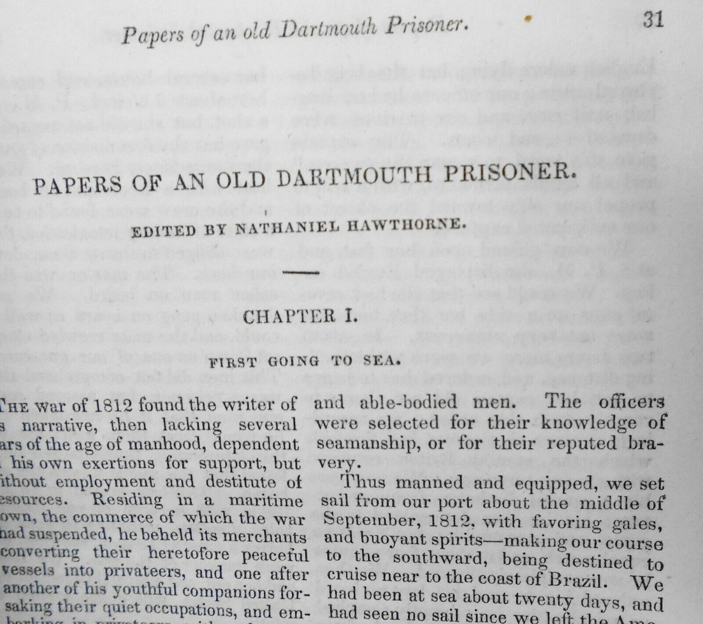 The United States Magazine and Democratic Review, Jan 1846 - Nathaniel Hawthorne