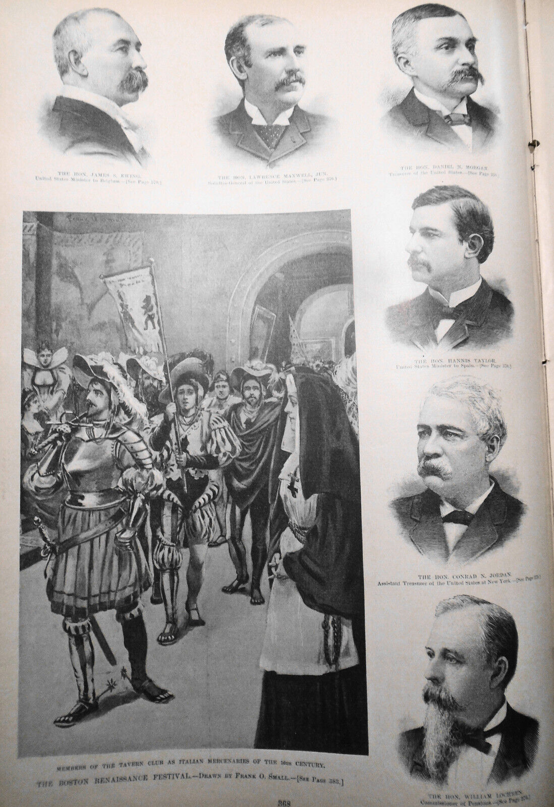 Harper's Weekly April 22, 1893 - Naval maneuvers; Circus; French cavalry;Artists