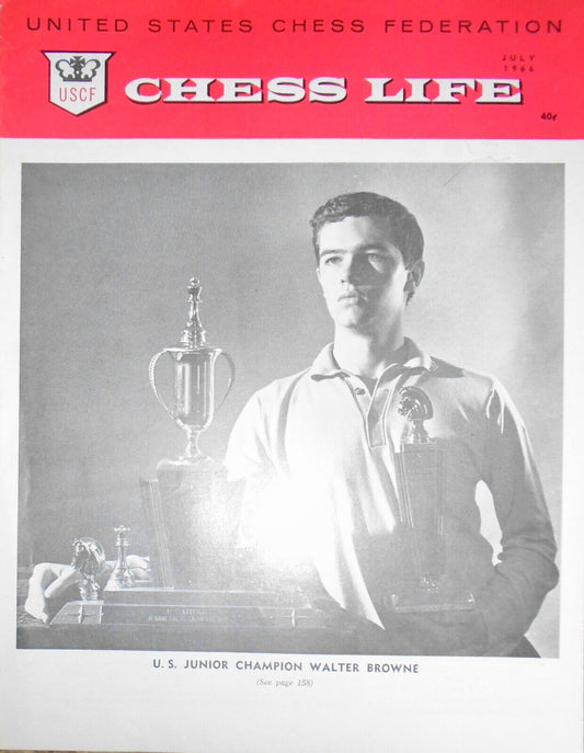 Chess Life, July 1966 -  Petrosian interview; Piatogorsky Cup; etc.