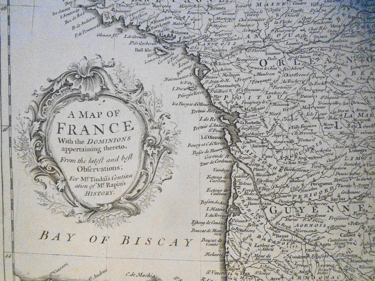 [1745] A Map of France with the Dominions appertaining thereto . Richard Seale.