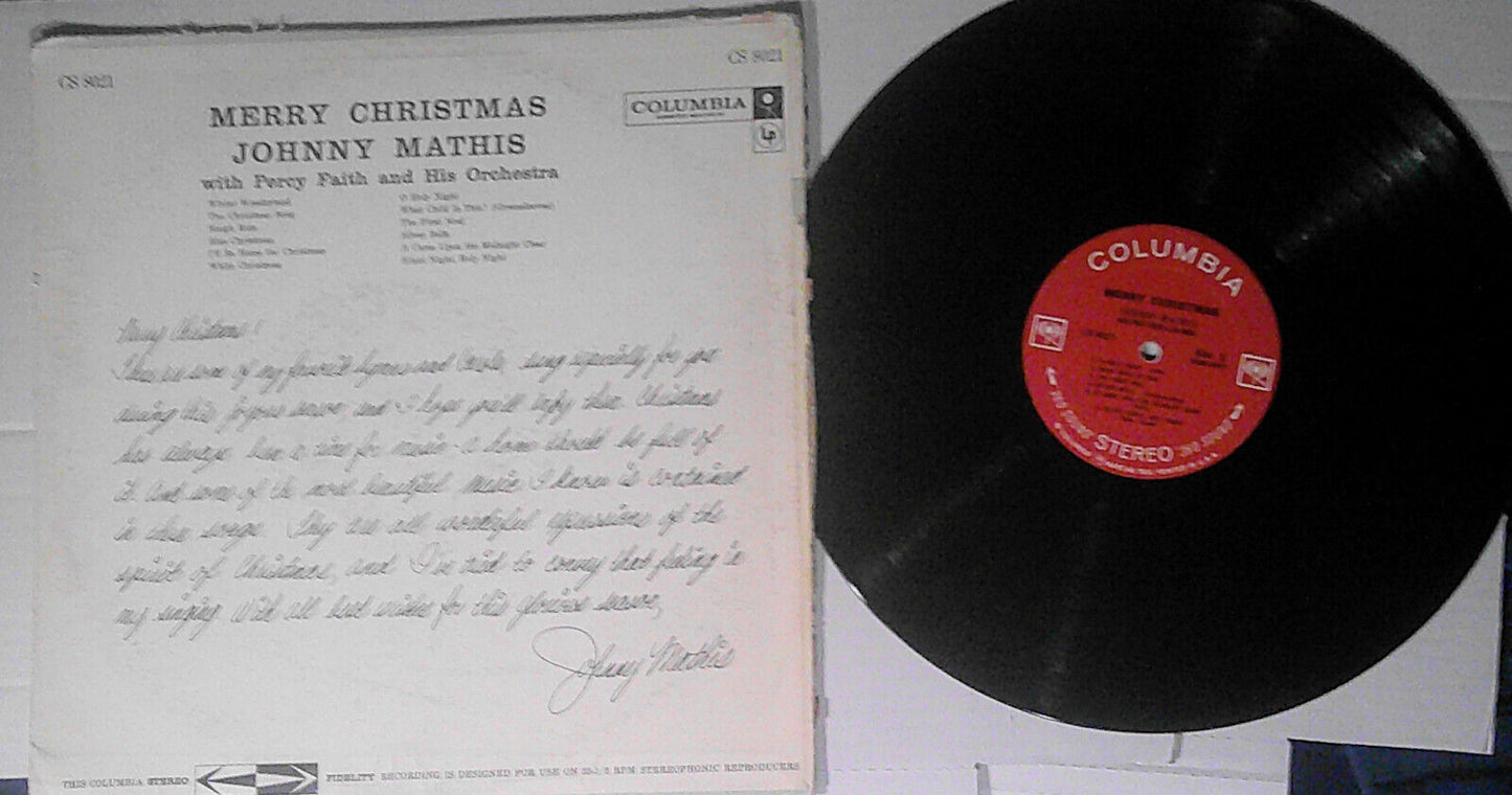 Johnny Mathis, The Platters, & Kathleen Battle - 3 Christmas vinyl LP records