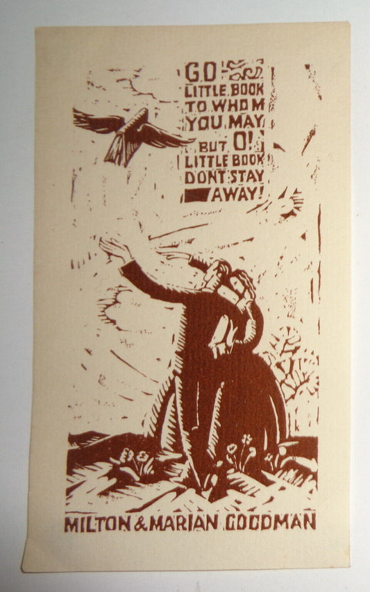 Milton & Marian Goodman Ex Libris Bookplate