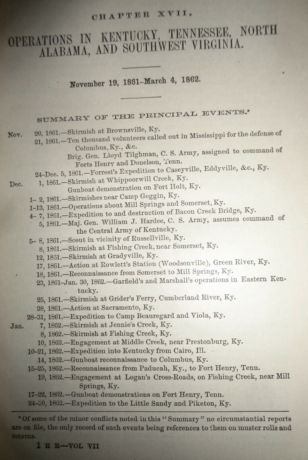 1882 War of Rebellion - Ser 1, Vol 7 Part 1, Operations Kentucky, Tennessee...