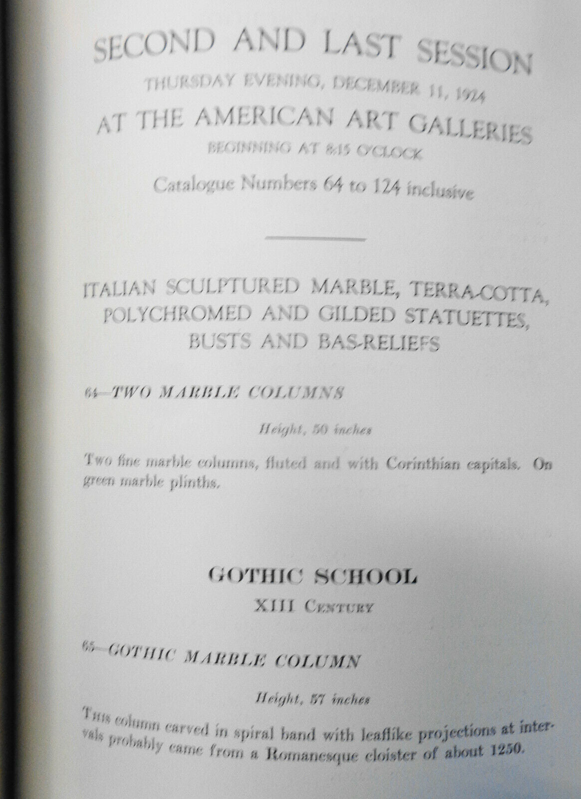 The collection of Professor Paolo Paolini. 1924 American Art Association.