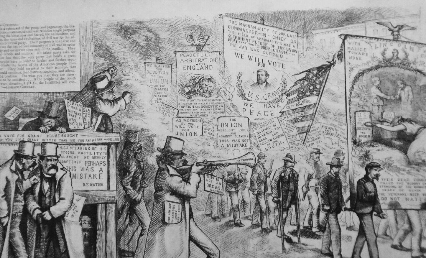 Who are the Haters? by Thomas Nast. - Harper's Weekly, October 19, 1872