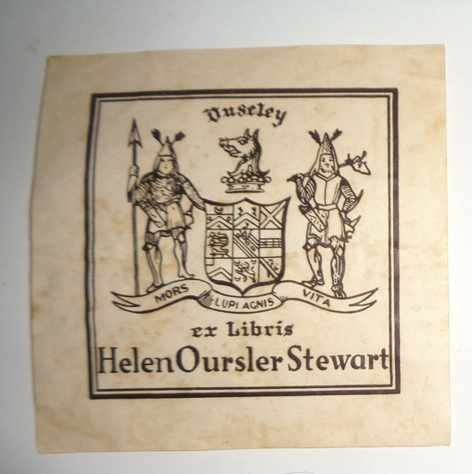 Helen Oursler Stewart - Ex Libris Bookplate