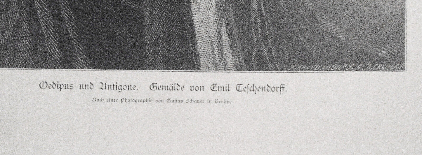 Oedipus und Antigone, by Emil Teschendorff -- 1882