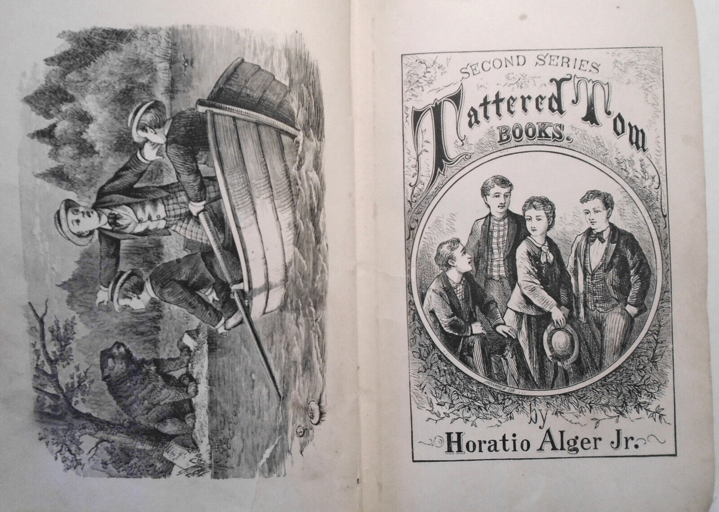 Julius, or, The street boy out west, by Horatio Alger, Jr.. FIRST EDITION, 1874