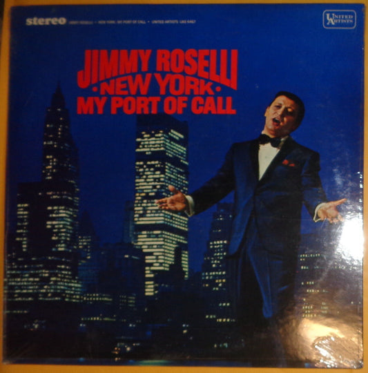 SEALED - Jimmy Roselli ‎– New York: My Port Of Call - Vinyl LP. 1965. UAS 6467