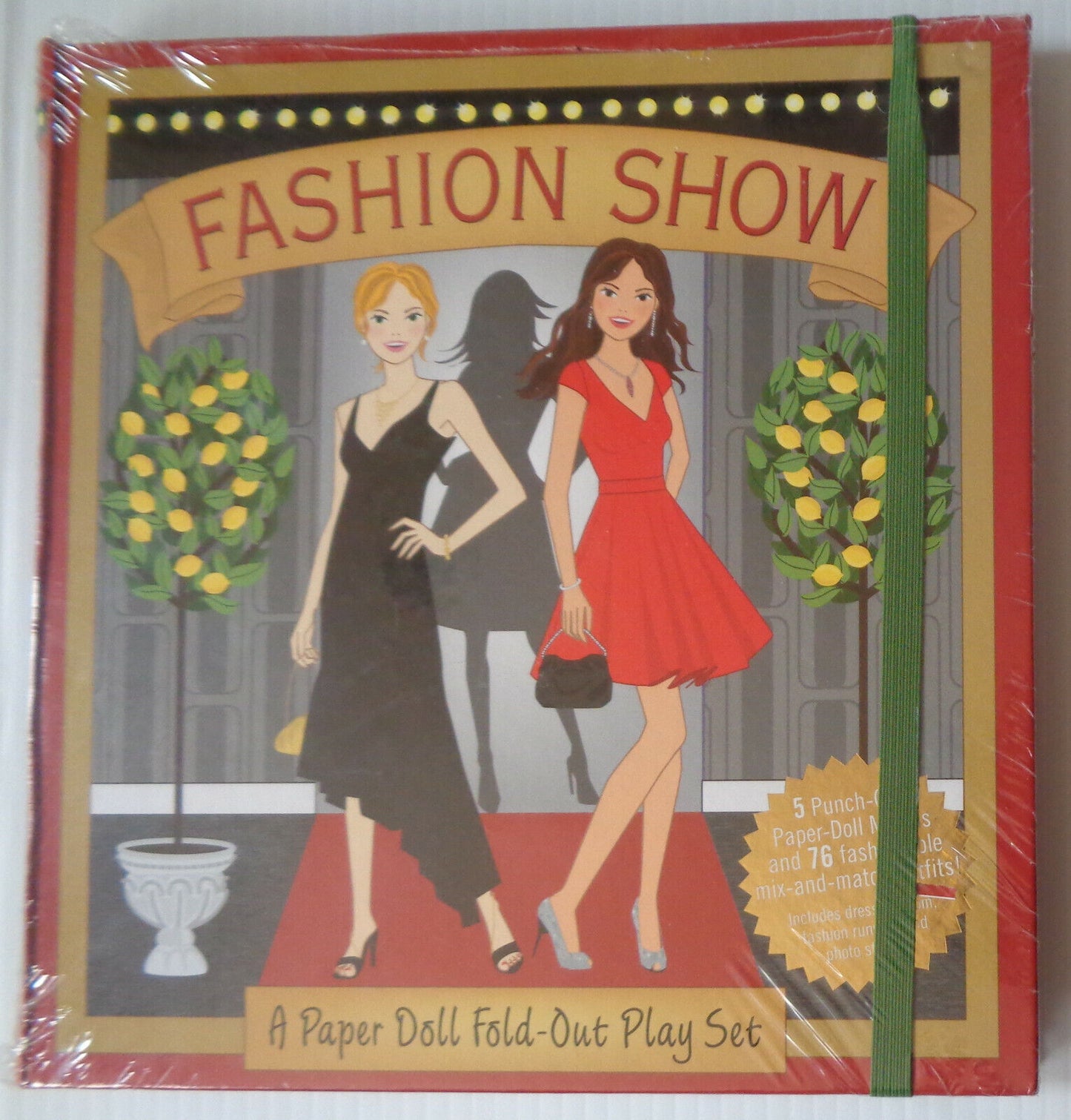 FASHION SHOW : a paper doll fold-out play set by Heather Zschock. Brand New 2009
