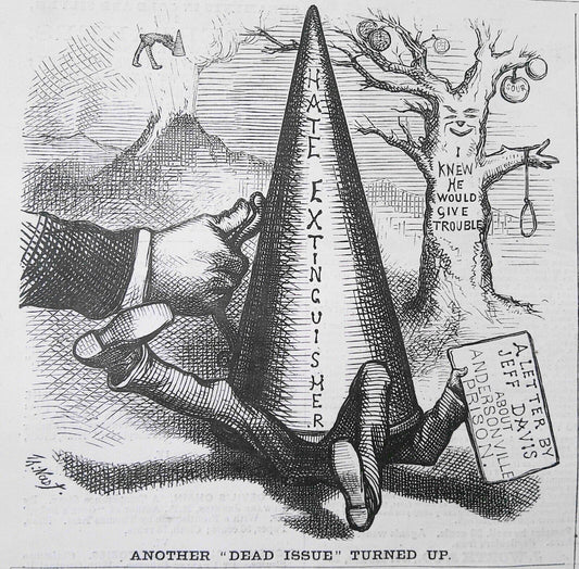 Another "Dead Issue" Turned Up, & News! By Thomas Nast.  Harper's Weekly 1876