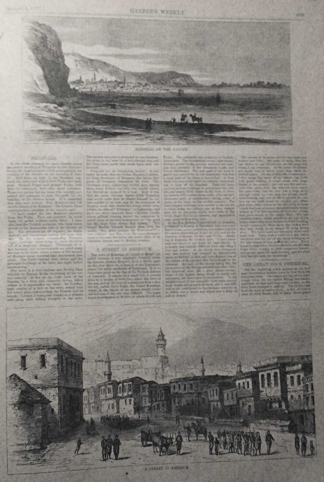 Harper's Weekly - Original Complete Issue - August 4, 1877. Dock fisheries ...