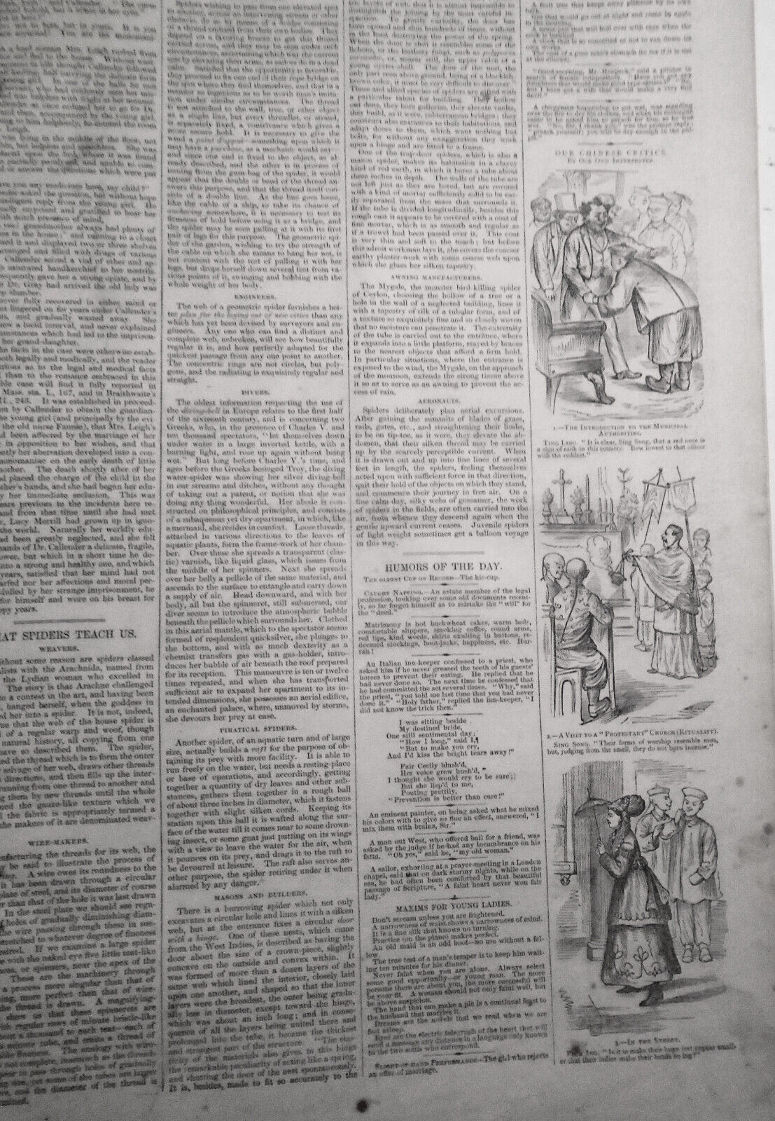 Harper's Weekly June 13, 1868: Chinese Embassy; New Jersey Fish Farm - Trout etc