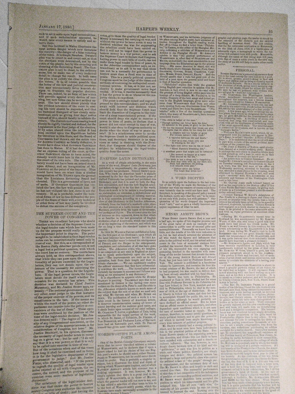 A Cotton Blockade at Meridian, Mississippi, by JH Moses  - Harper's Weekly, 1880