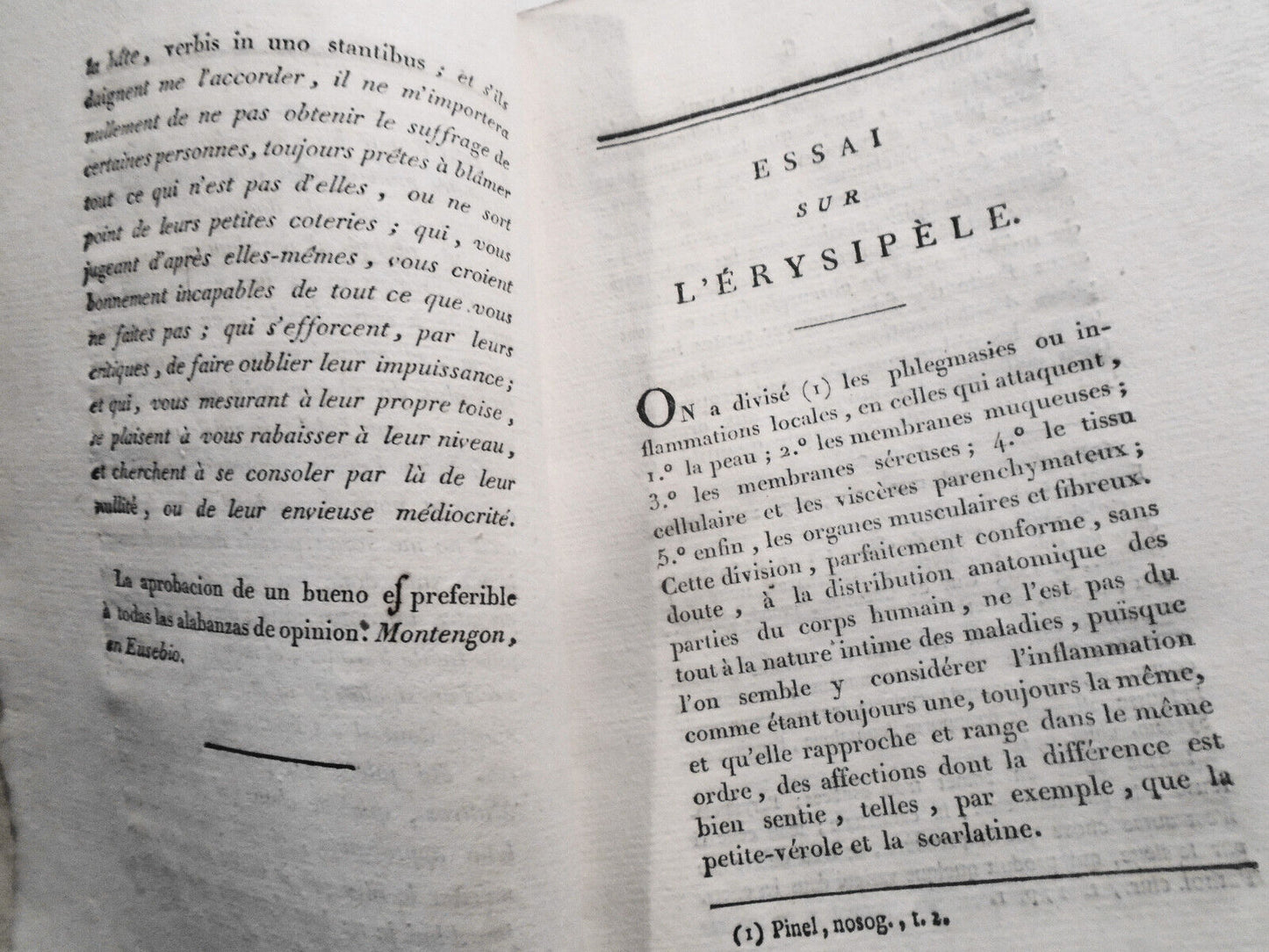 1808 Essai sur l'érysipèle... présenté à Montpellier, par A. Casimir Martin