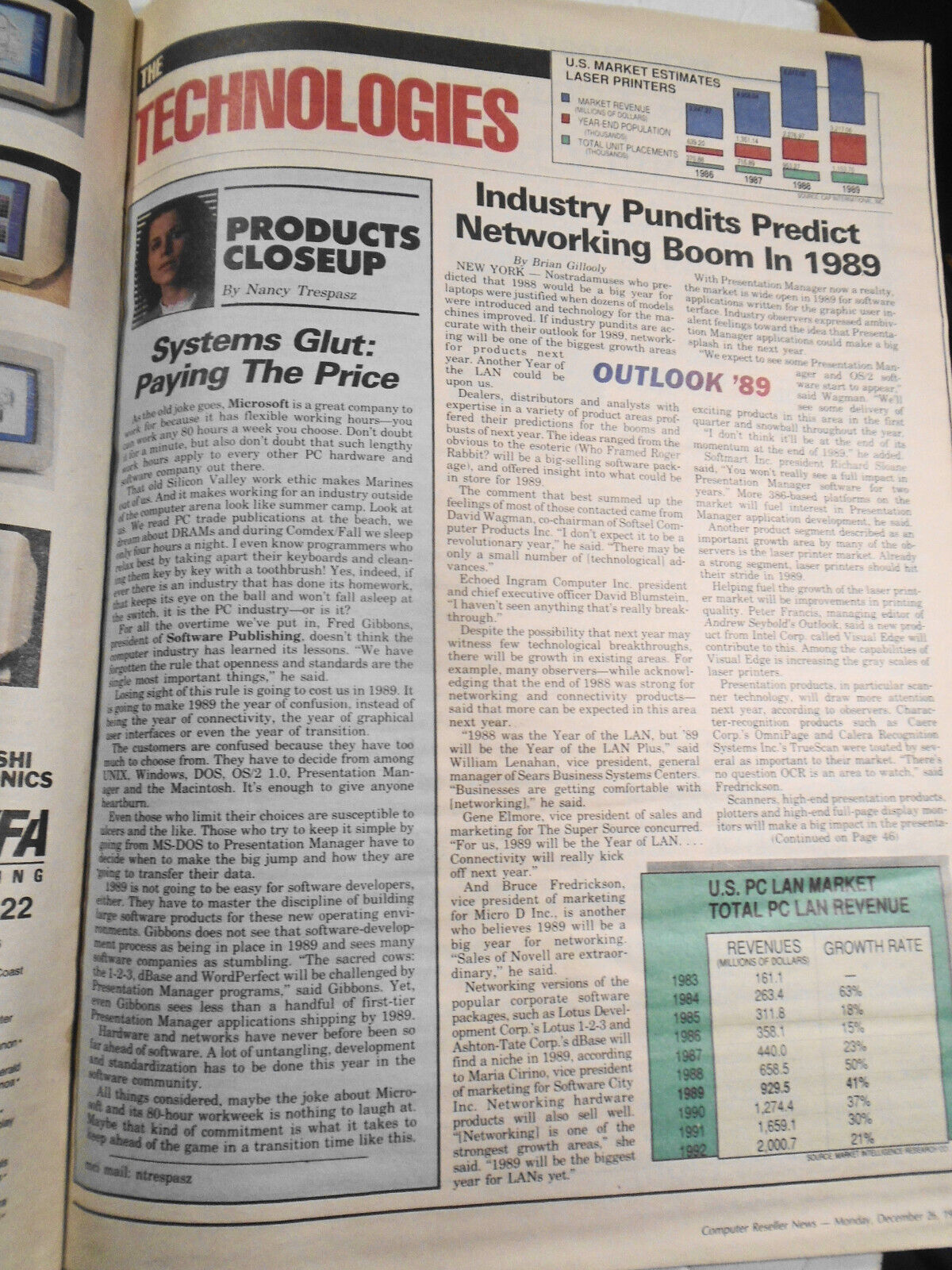 Computer Reseller News December 26, 1988 - Crawford leaves IBM for AT&T, etc