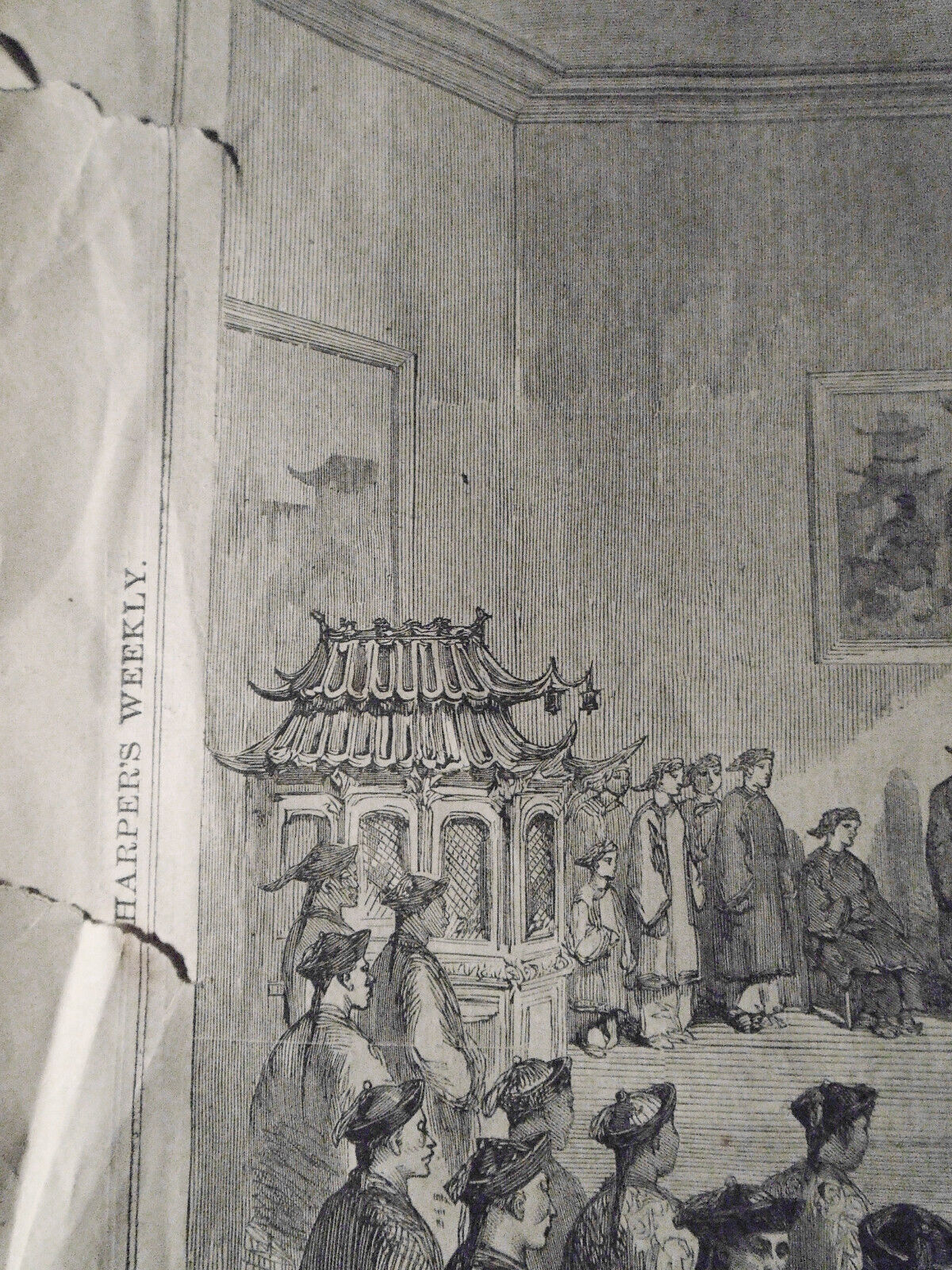 A Chinese Wedding At Shanghai. Harper's Weekly. September 5, 1868
