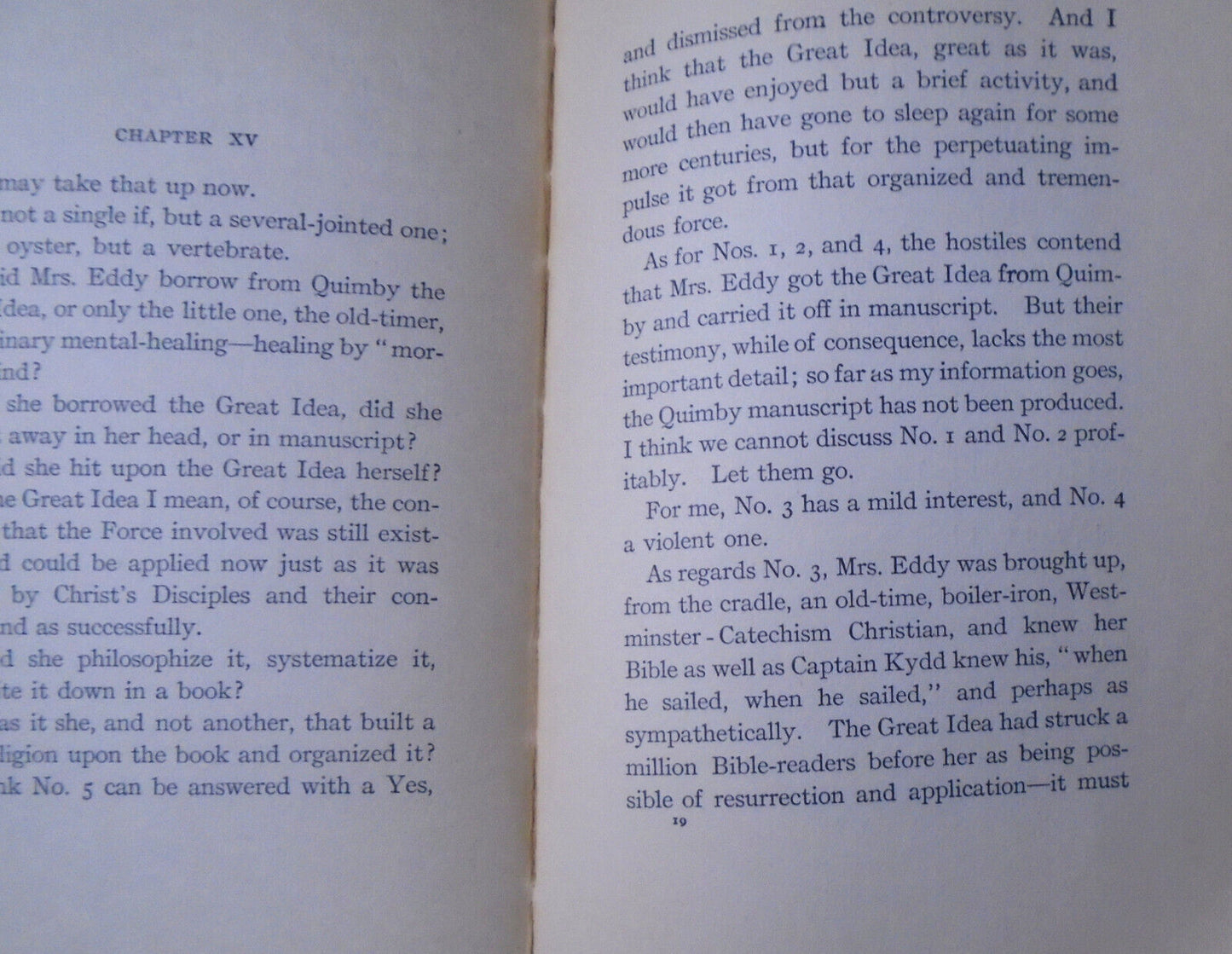 Mark Twain: Christian Science 1907 First edition