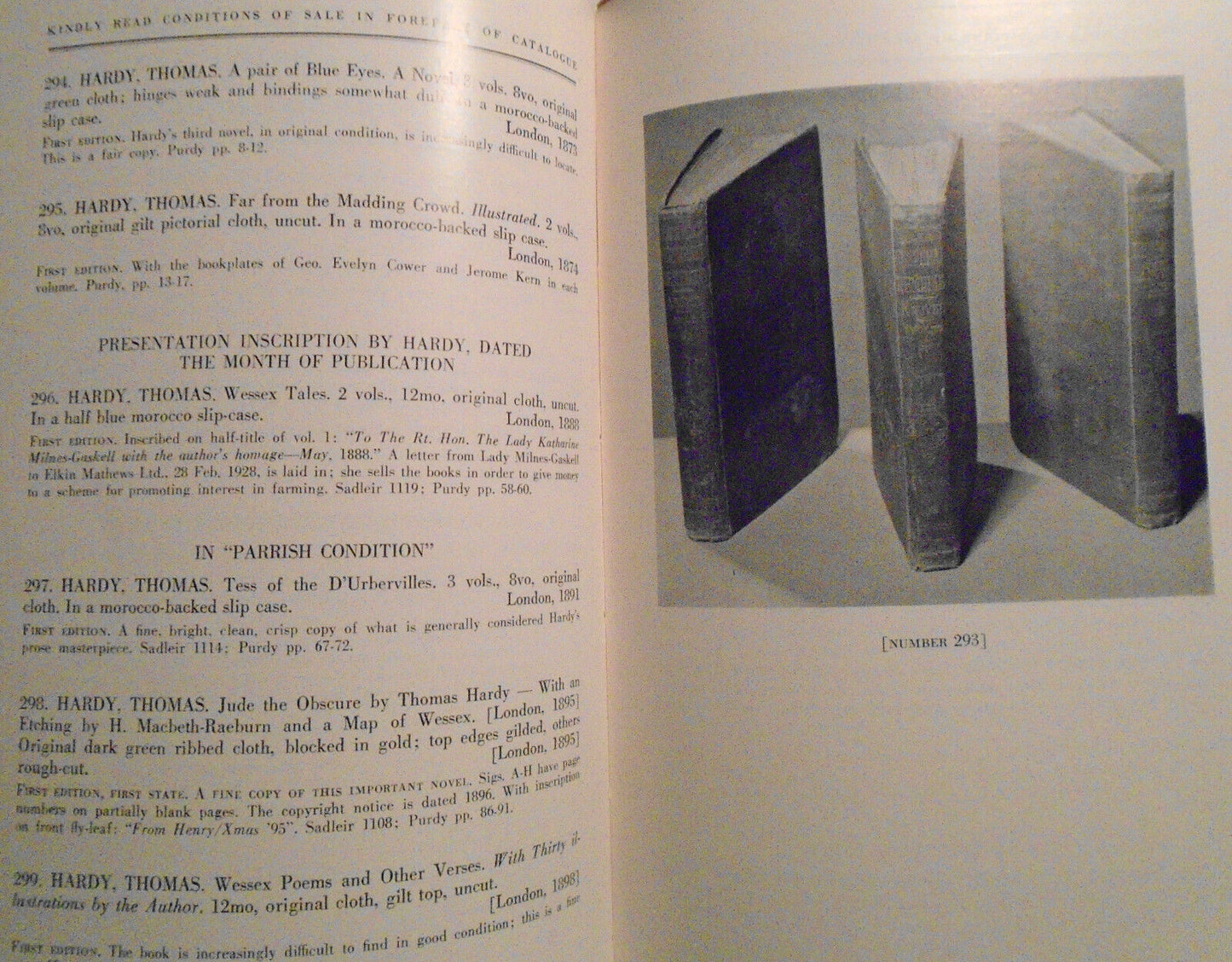 Distinguished Books Manuscripts Prints of Charles Auchincloss. 1961 Parke-Bernet