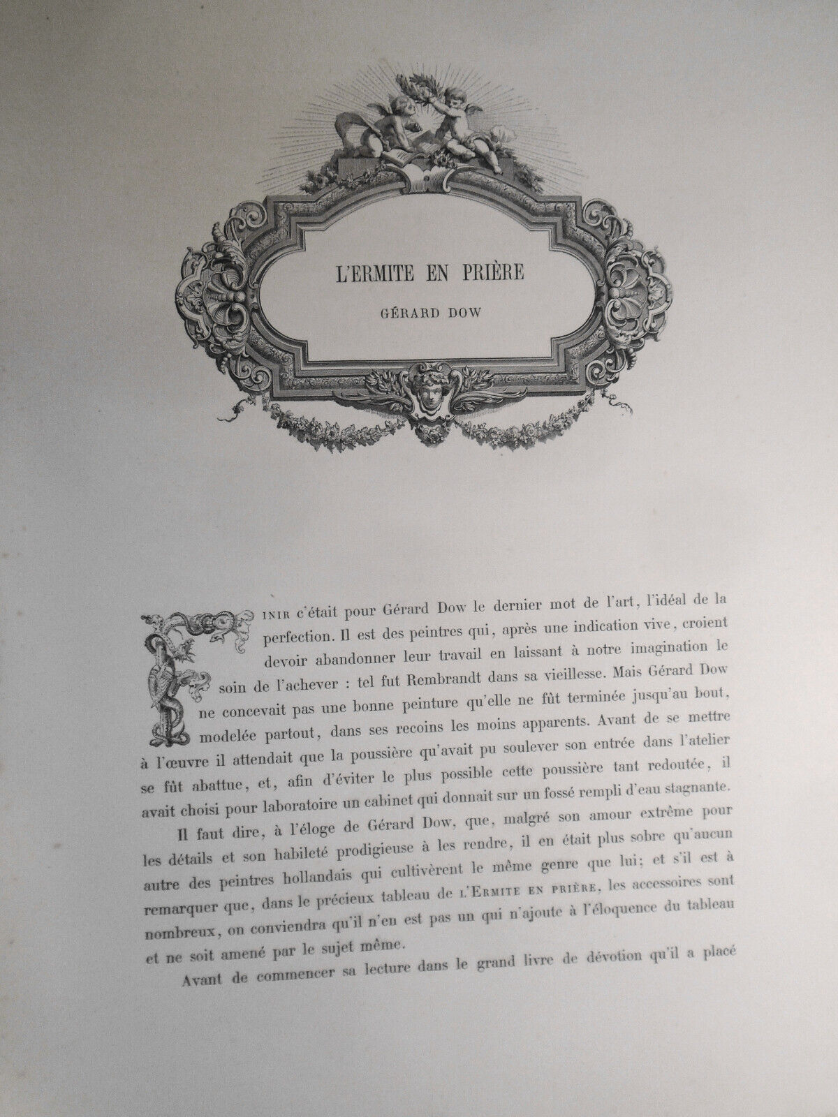 1859  L'ermite en priere - by Gerard Dow