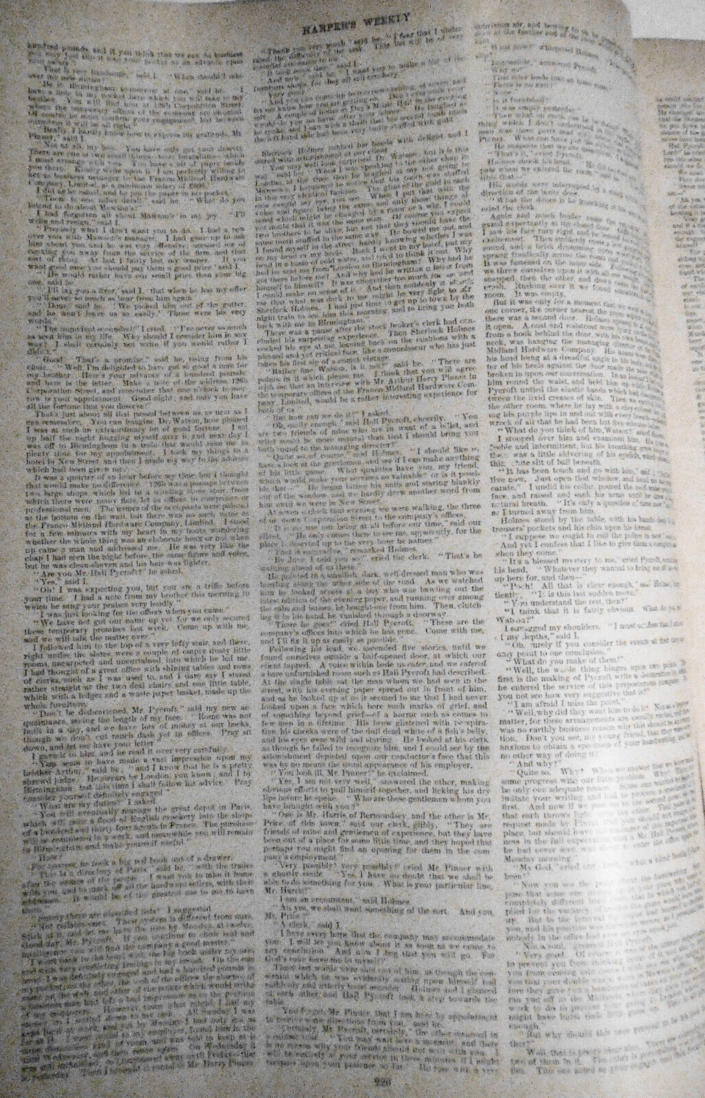 Sherlock Holmes, The Adventure of the Stock-Broker's Clerk, Harper's Weekly 1893