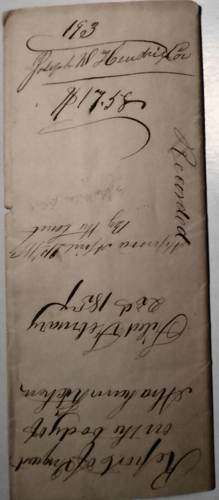 1857  Inquisition on body of Abraham Kitchen from intemperance - Adams County PA