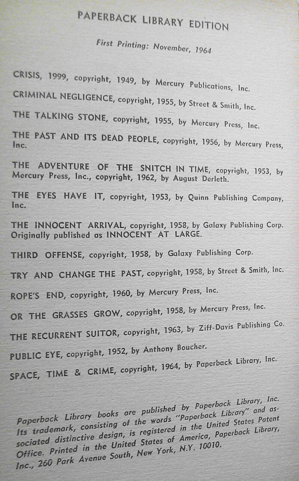 6 vintage science fiction first printing paperbacks lot