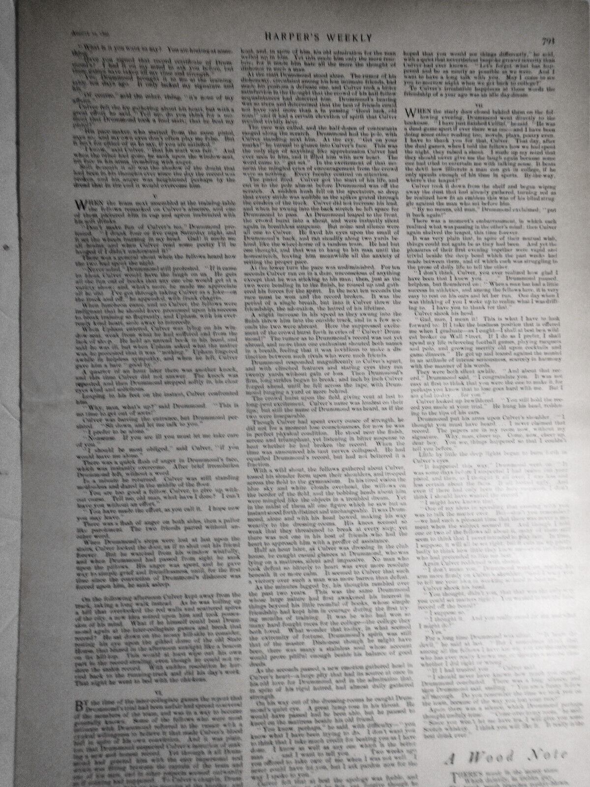 1899 Admiral Dewey at Hong Kong on his way Home - HW Original double page print