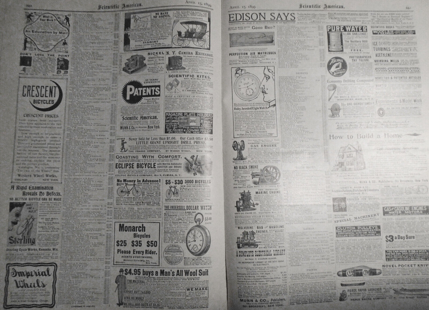 Scientific American - April 15, 1899. First Railway To The Klondike, etc