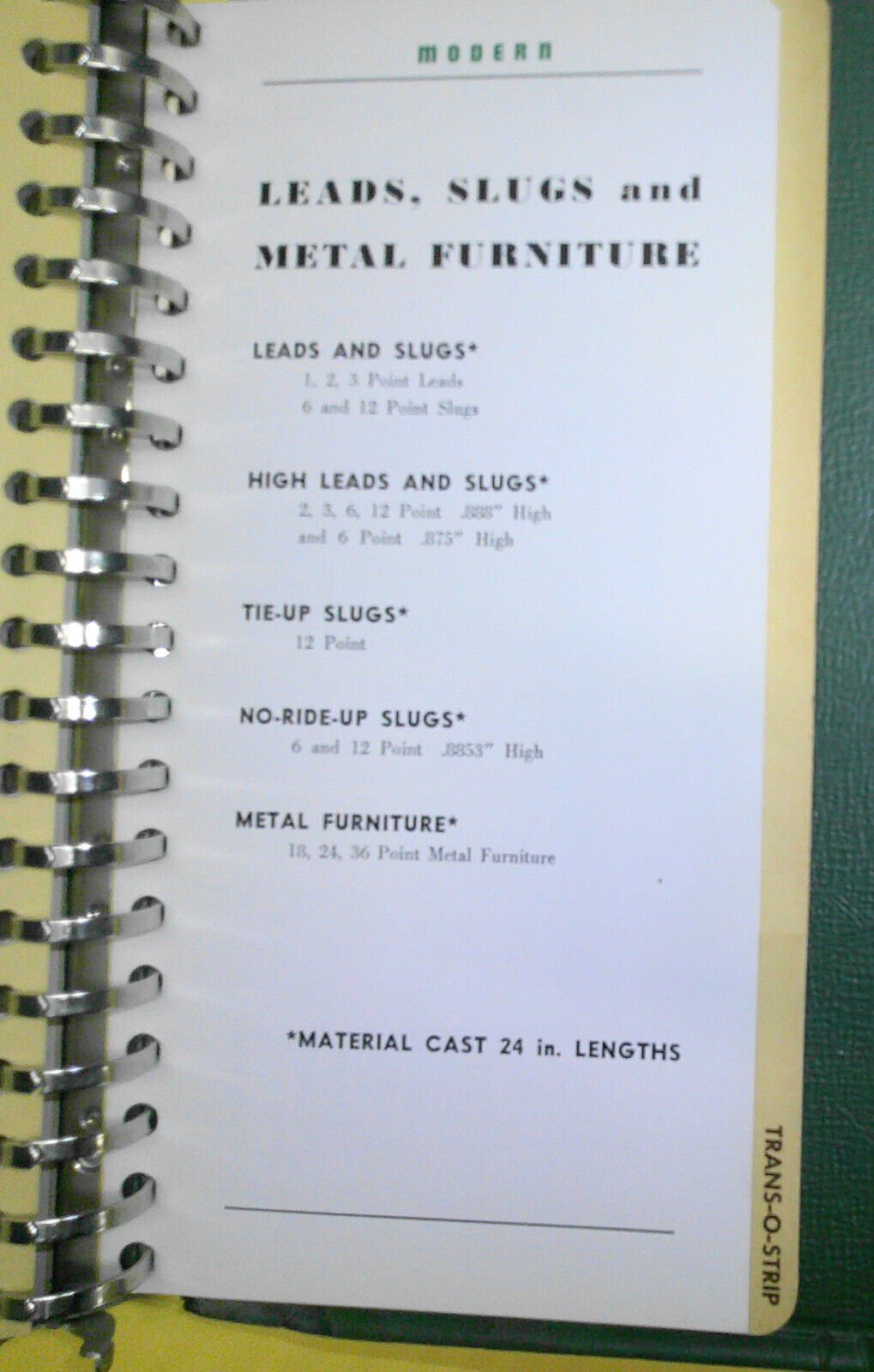 Modern Linotypers Copy Preparation Guide