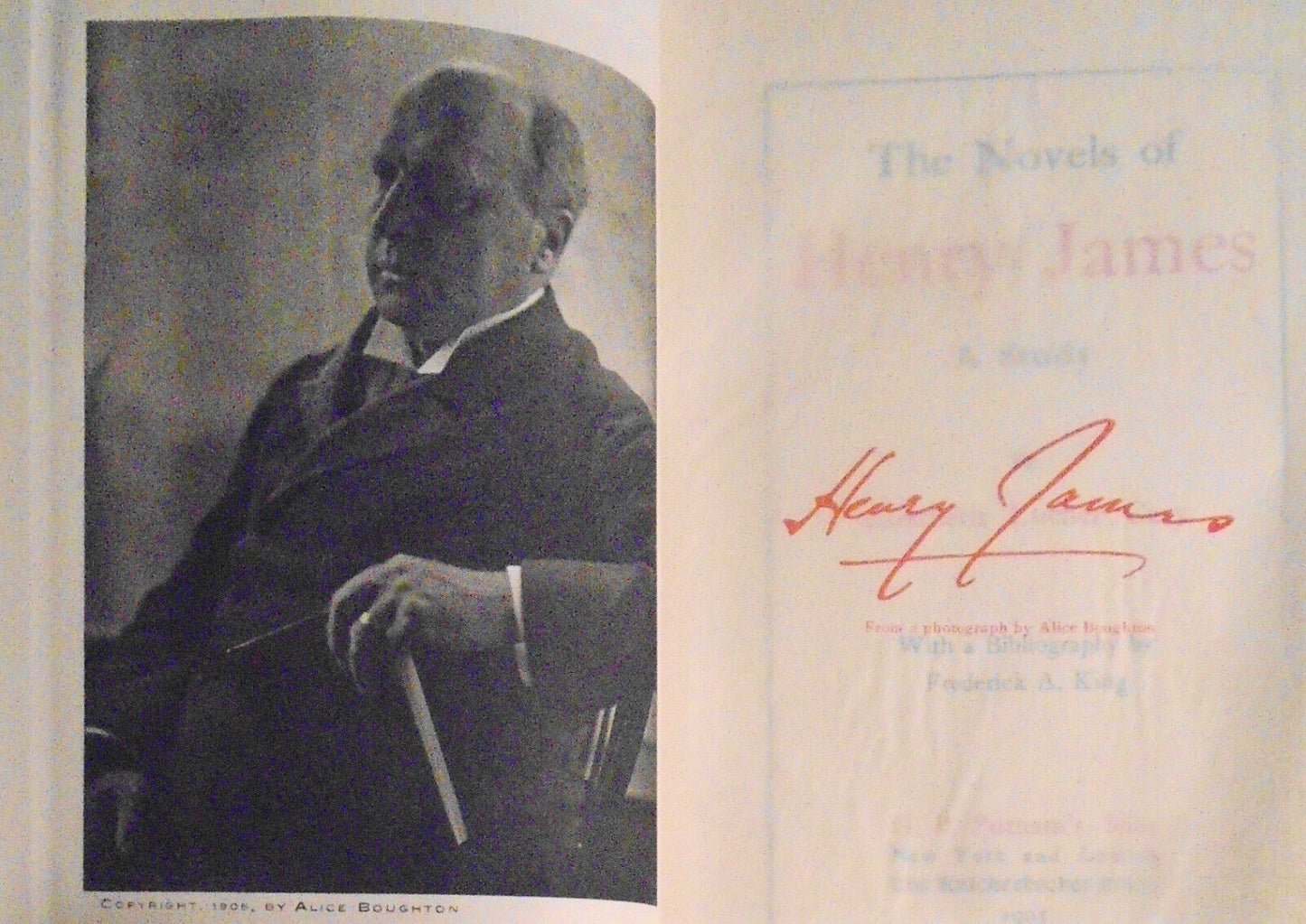 The novels of Henry James : a study, by Elisabeth Luther Cary. 1905. 1st edition