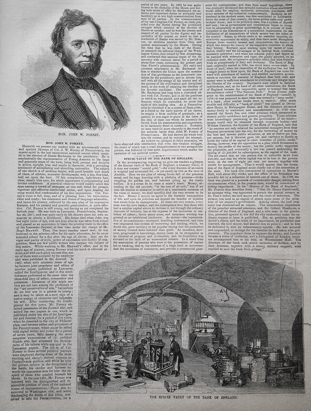 Ballou's Pictorial May 2, 1857. Digger Indians of CA; Oriskany & King's Mountain