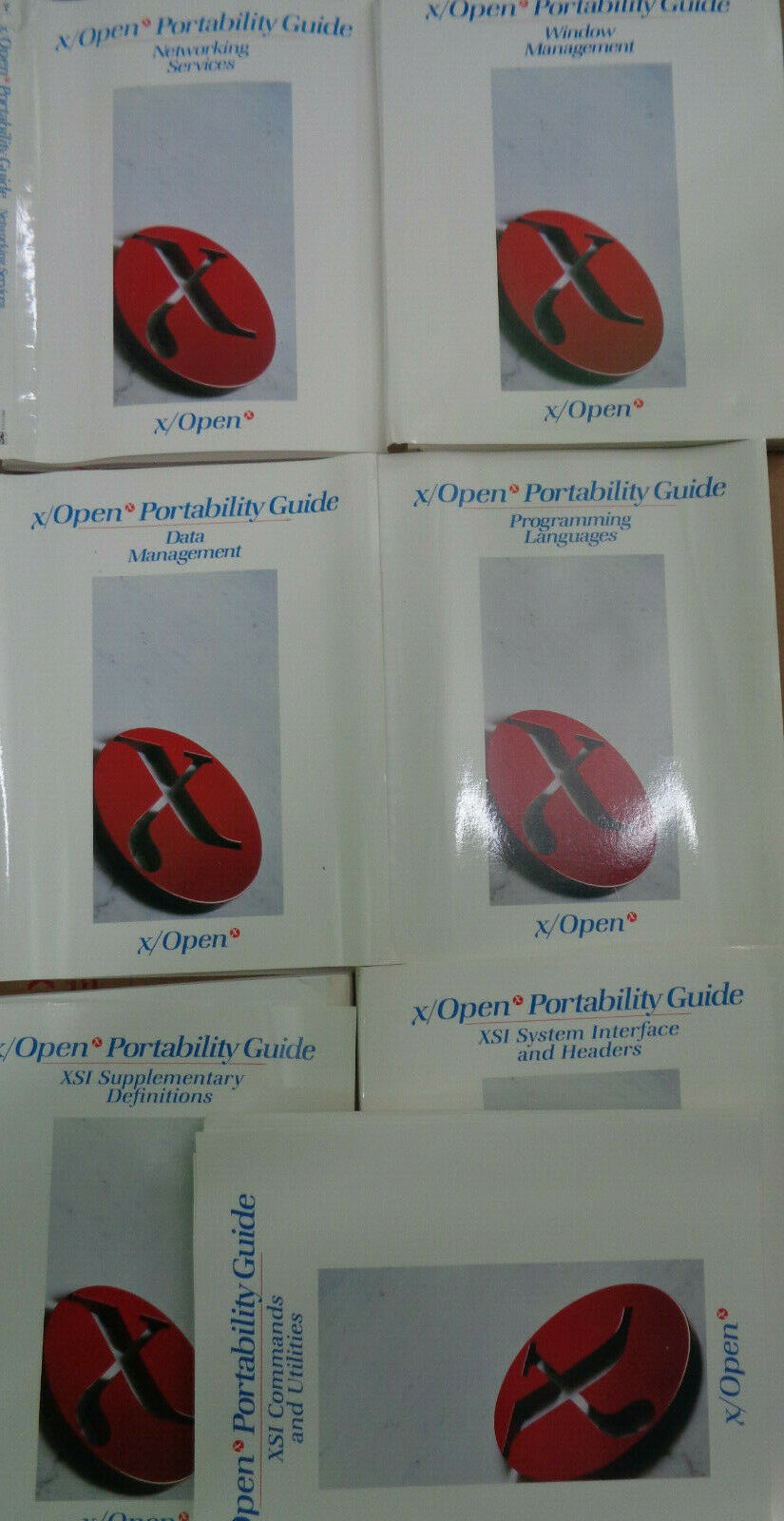 X/Open Portability Guide - 7 Volumes Set (complete) 1989. Fine.