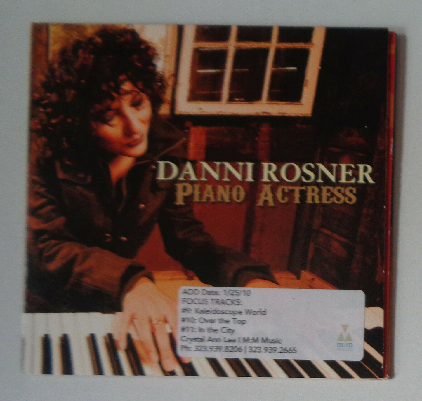 Piano Actress [Digipak] by Danni Rosner (CD Album, 2009) PROMO