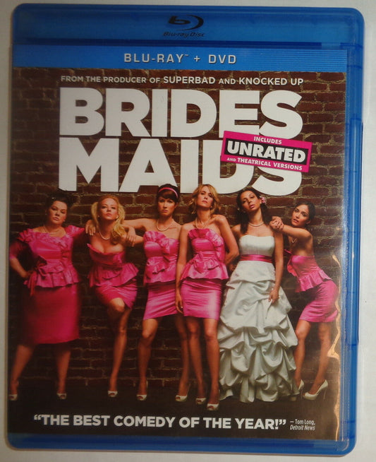 Bridesmaids (Blu-ray/DVD, 2011, 2-Disc Set, Unrated/Rated Includes Digital Copy)