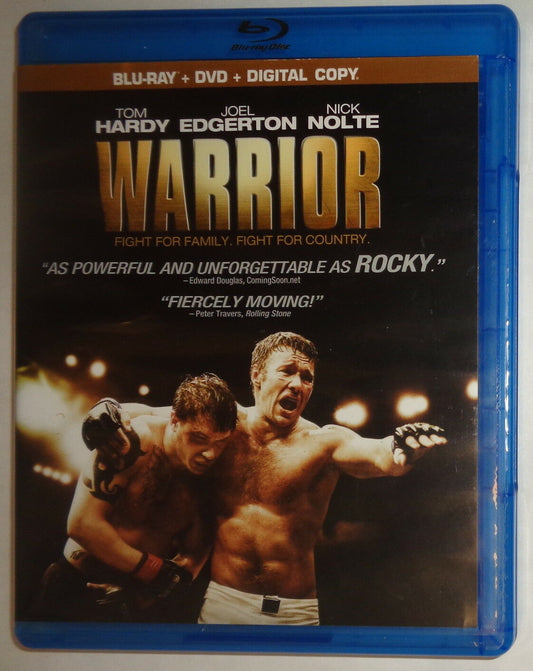 Warrior (Blu-ray/DVD, 2011, 2-Disc Set, Includes Digital Copy) - Like New