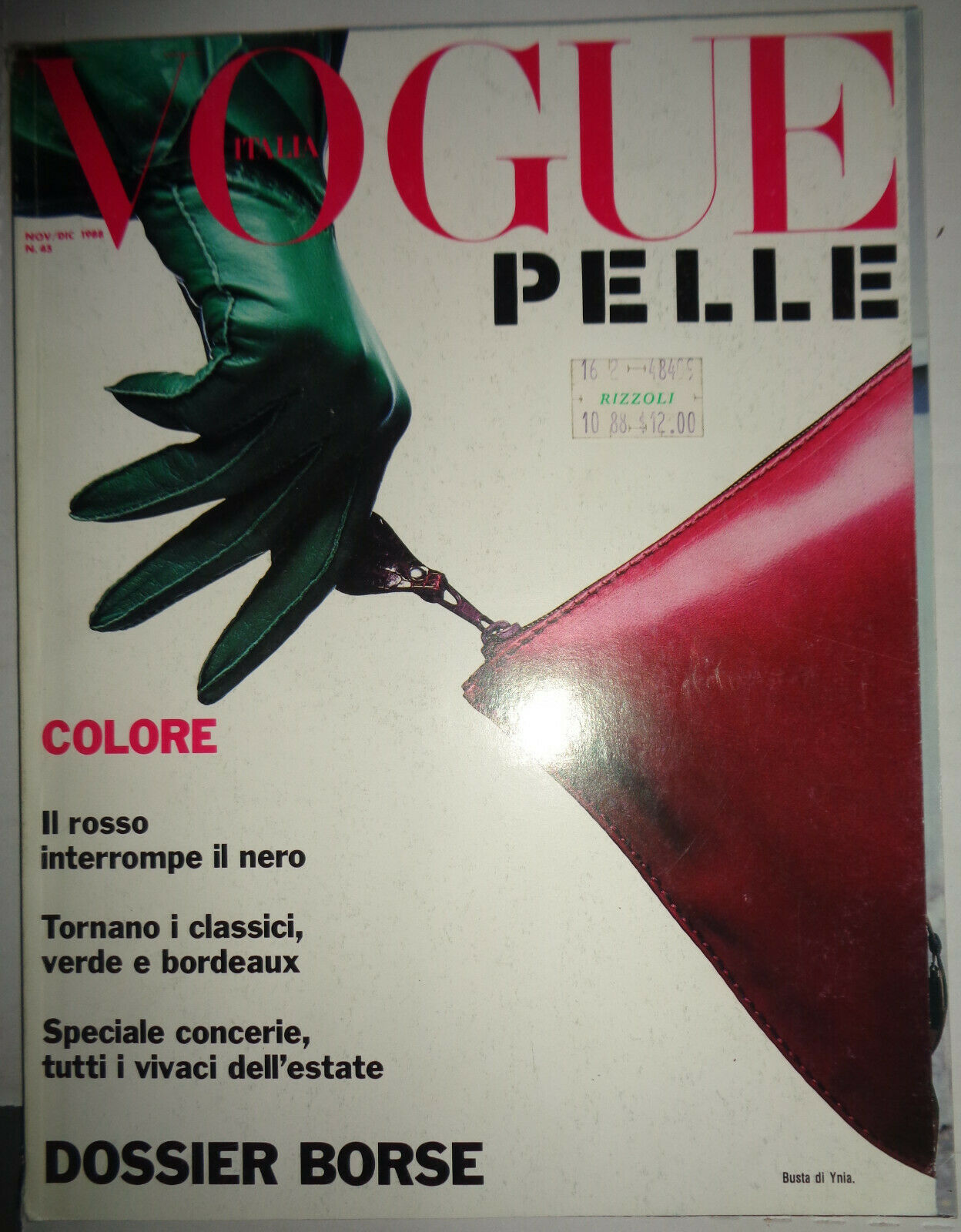 Vogue Italia Pelle,  Novembre/Dicembre 1988 - N. 45