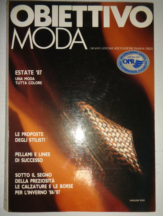 Obiettivo moda N 17 Mag/Ott 1986: organo ufficial associazione italiana stilisti