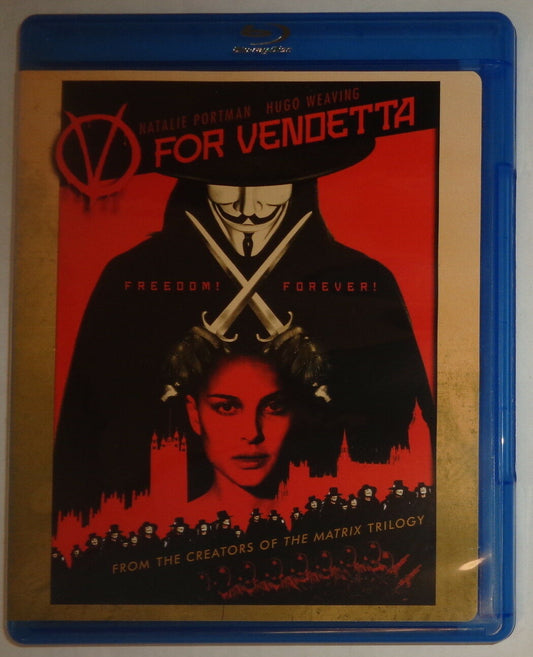 V For Vendetta (Blu-ray Disc, 2008) - Like New