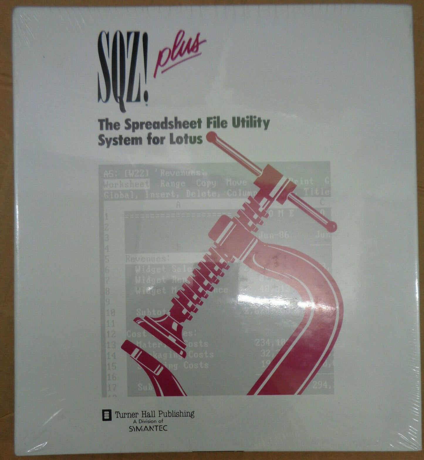 SQZ! plus : the Spreadsheet file utility system for Lotus, 1986 BRAND NEW SEALED