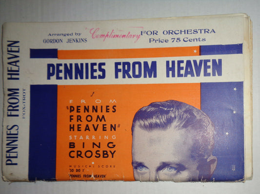 PENNIES FROM HEAVEN - FOX TROT - SHEET MUSIC FOR ORCHESTRA - 1936