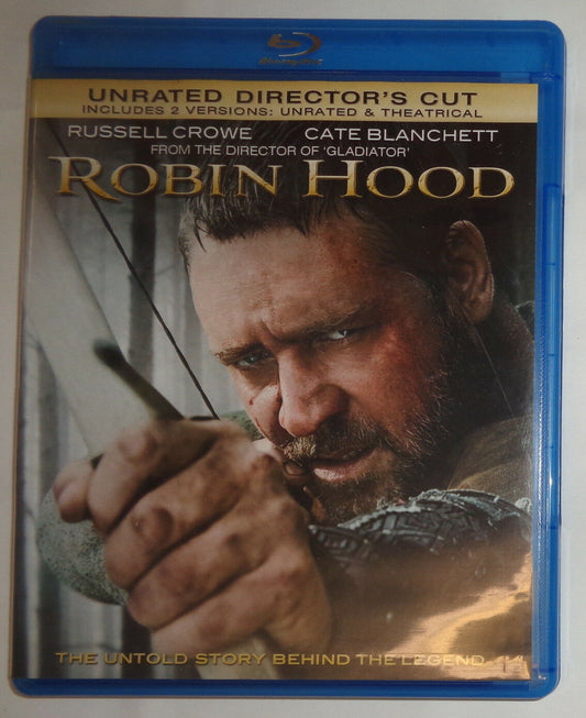 Robin Hood (Blu-ray, 2010, 3-Disc Set,  Director`s Cut ) Like New