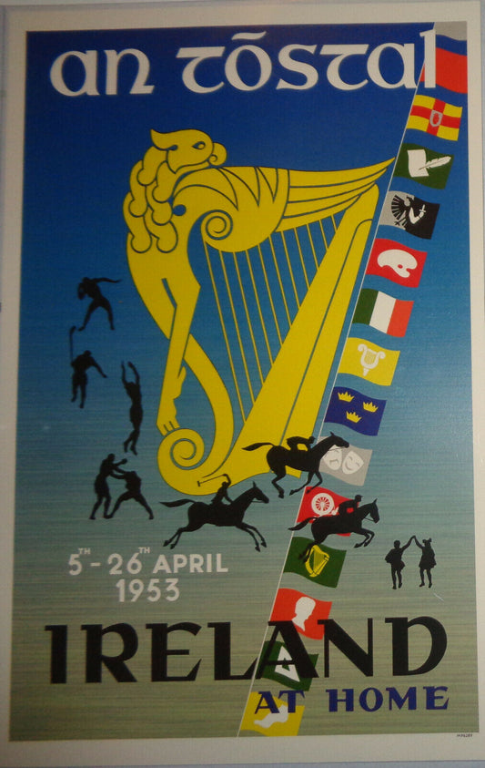Ireland - An Tóstal Irish Celebration - KLM Royal Dutch Airlines - Poster