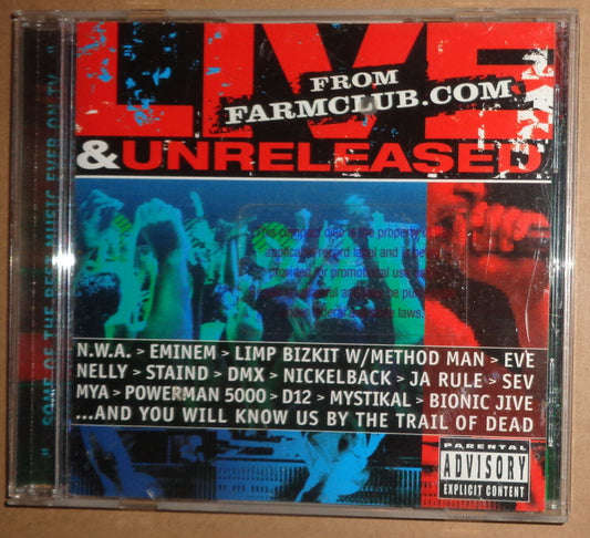 Live & Unreleased from Farmclub.com CD - Various Artists. 2002