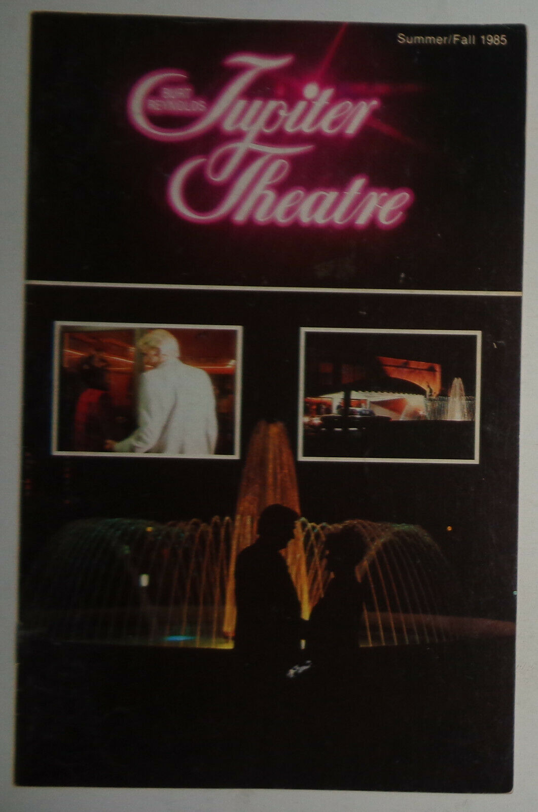 THE NEWS - SOUVENIR PROGRAM -  1985 BURT REYNOLDS JUPITER THEATRE, NEW YORK: