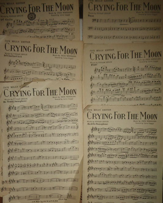CRYING FOR THE MOON BY EDGAR LESLIE - 1921 - FOR ORCHESTRA